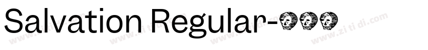 Salvation Regular字体转换